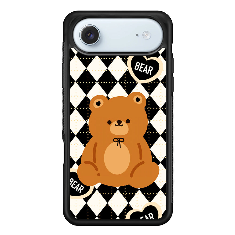 Bear and Black Flanel iPhone 17 Air Case - Xtracase