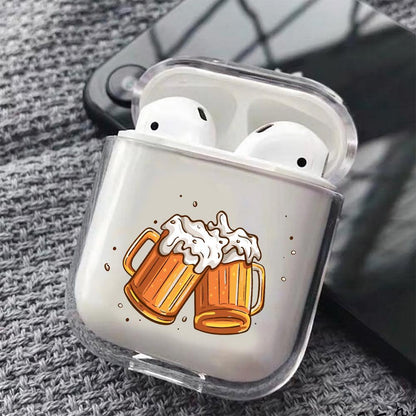 Beer cheers Apple Airpods Clear Case-Xtracase