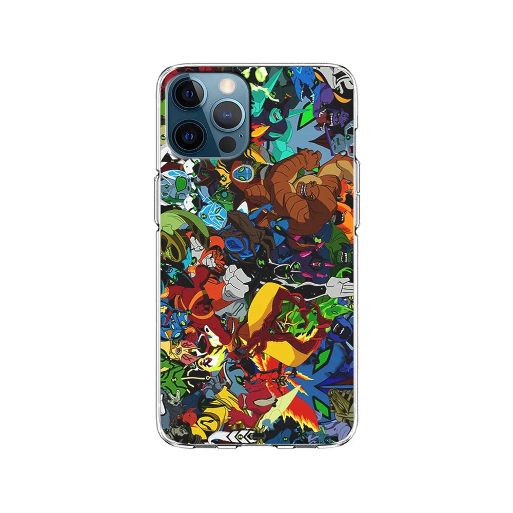 Ben 10 All The Alien iPhone 13 Pro Case-Clear Soft Case-Xtracase