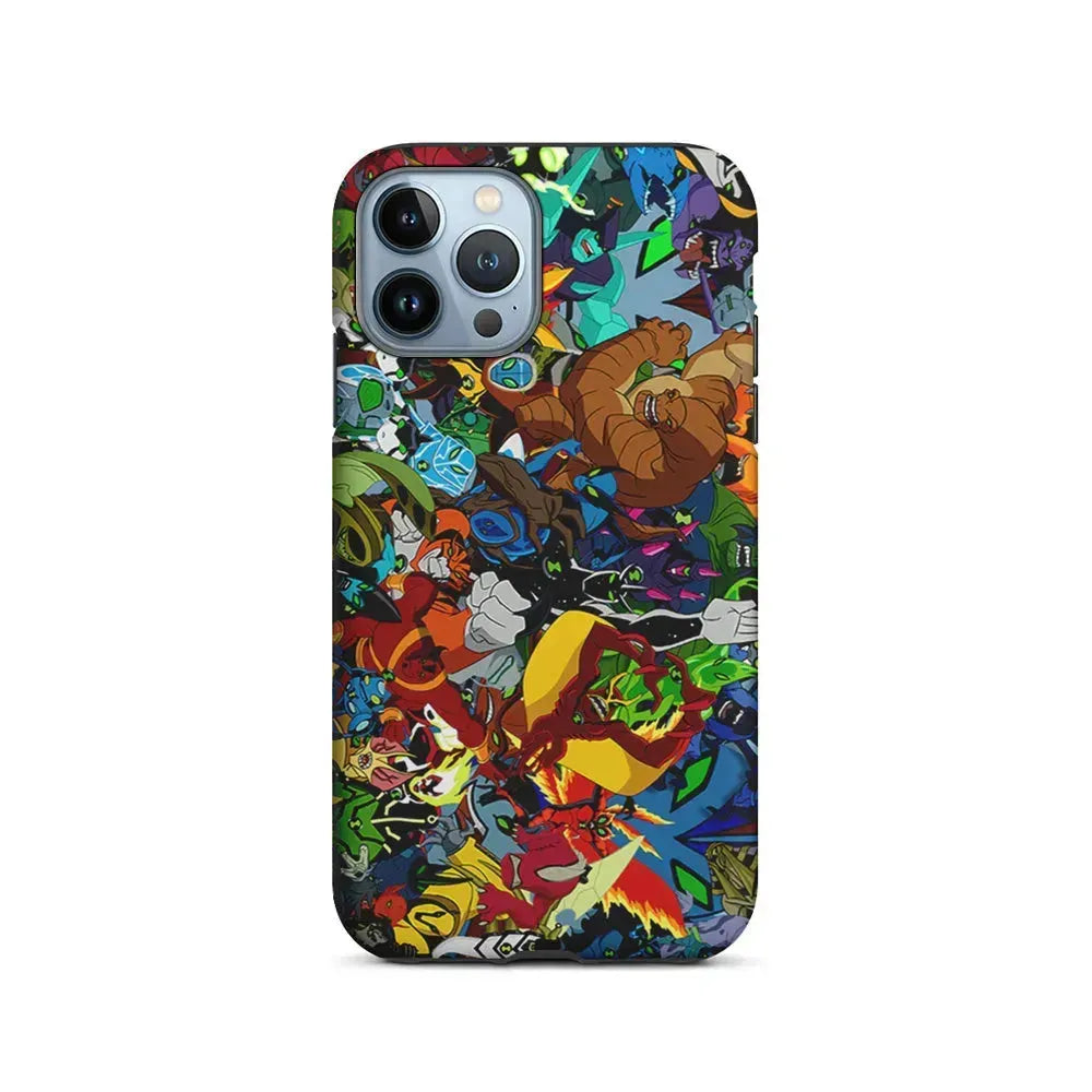 Ben 10 All The Alien iPhone 15 Pro Max Case-2 in 1 Tough Case-Xtracase