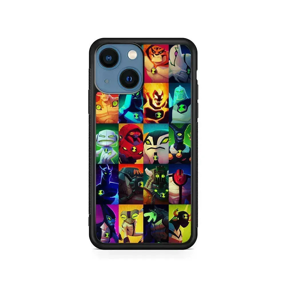 Ben 10 Part Of Hero Omnitrix iPhone 13 Mini Case-Rubber / Black (2D Case)-Xtracase
