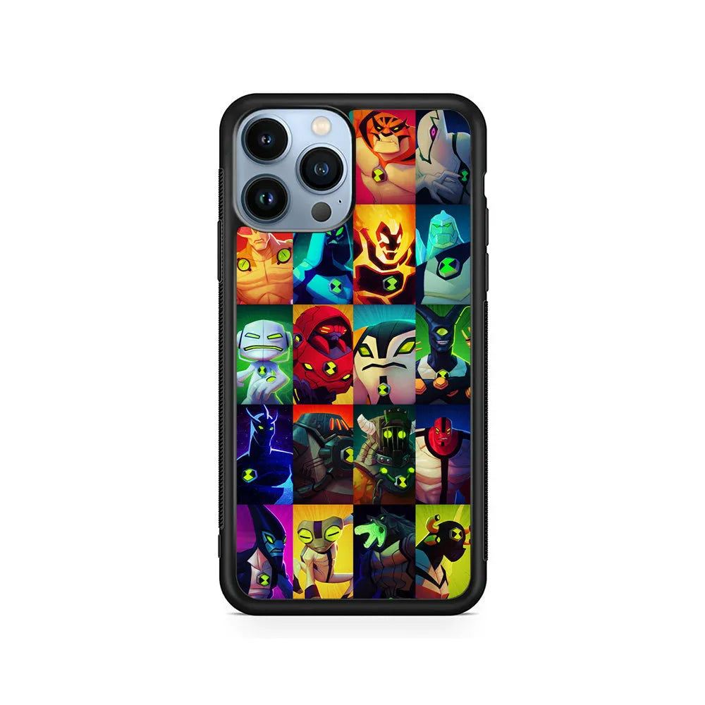 Ben 10 Part Of Hero Omnitrix iPhone 13 Pro Case-Rubber / Black (2D Case)-Xtracase