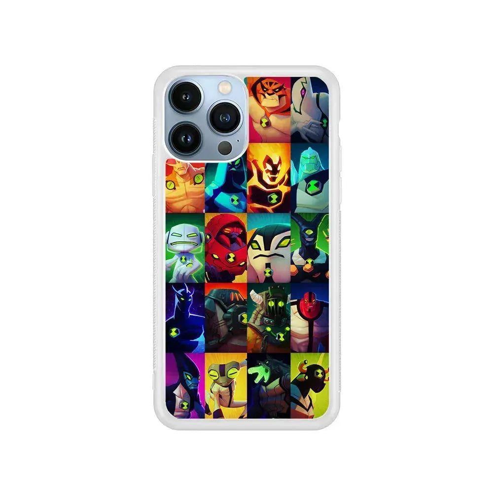 Ben 10 Part Of Hero Omnitrix iPhone 15 Pro Max Case-Rubber / White (2D Case)-Xtracase