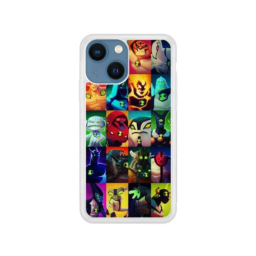 Ben 10 Part Of Hero Omnitrix iPhone 13 Mini Case-Rubber / White (2D Case)-Xtracase