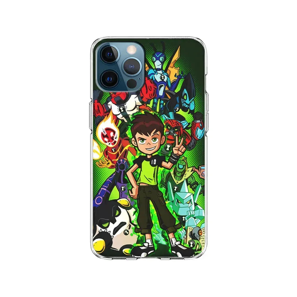 Ben 10 and All Alien iPhone 15 Pro Max Case-Clear Soft Case-Xtracase
