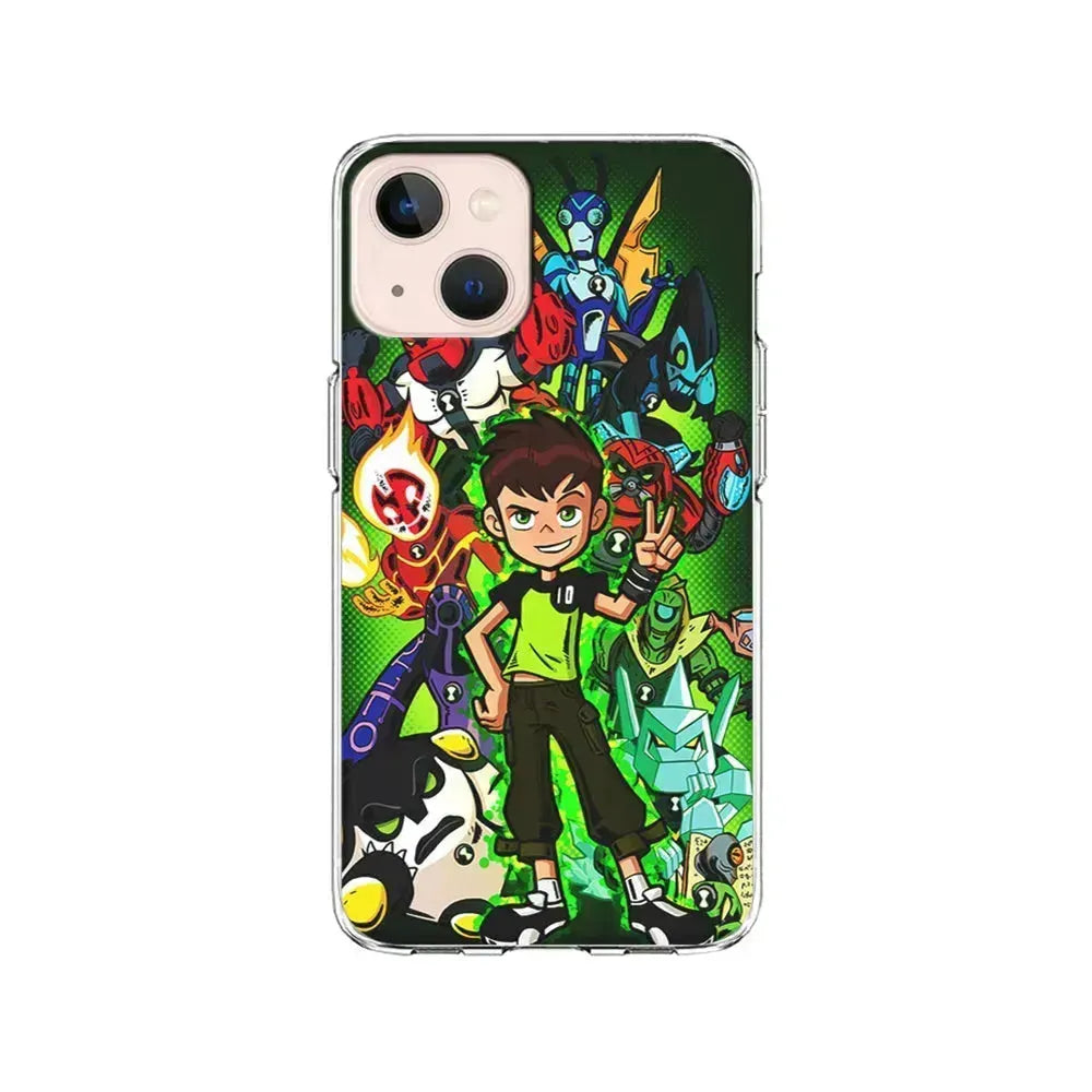 Ben 10 and All Alien iPhone 13 Mini Case-Clear Soft Case-Xtracase