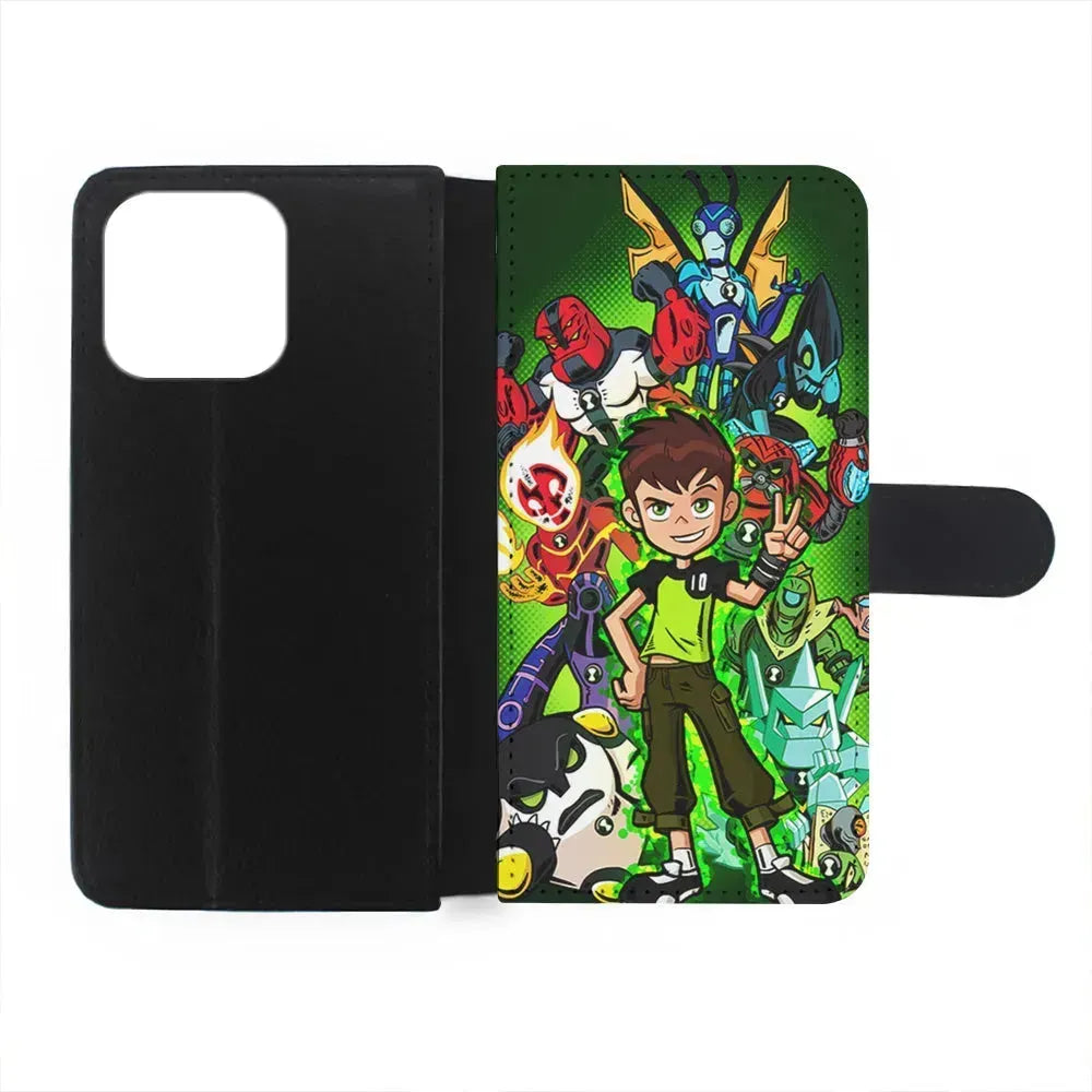 Ben 10 and All Alien iPhone 15 Pro Max Case-Flip Wallet Case-Xtracase