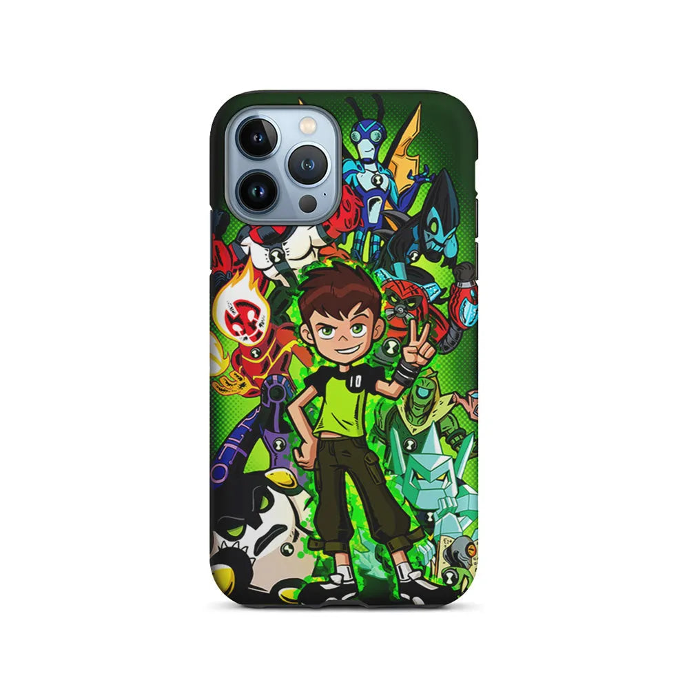 Ben 10 and All Alien iPhone 13 Pro Case-2 in 1 Tough Case-Xtracase