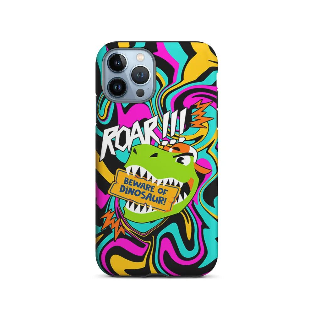Beware from Dinosaur Roar iPhone 13 Pro Case-2 in 1 Tough Case-Xtracase