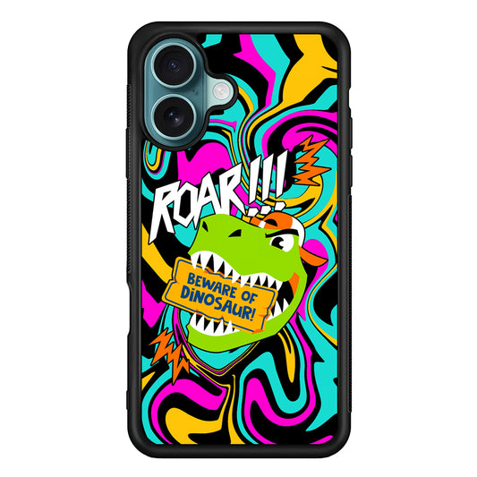 Beware from Dinosaur Roar iPhone 16 Case - Xtracase