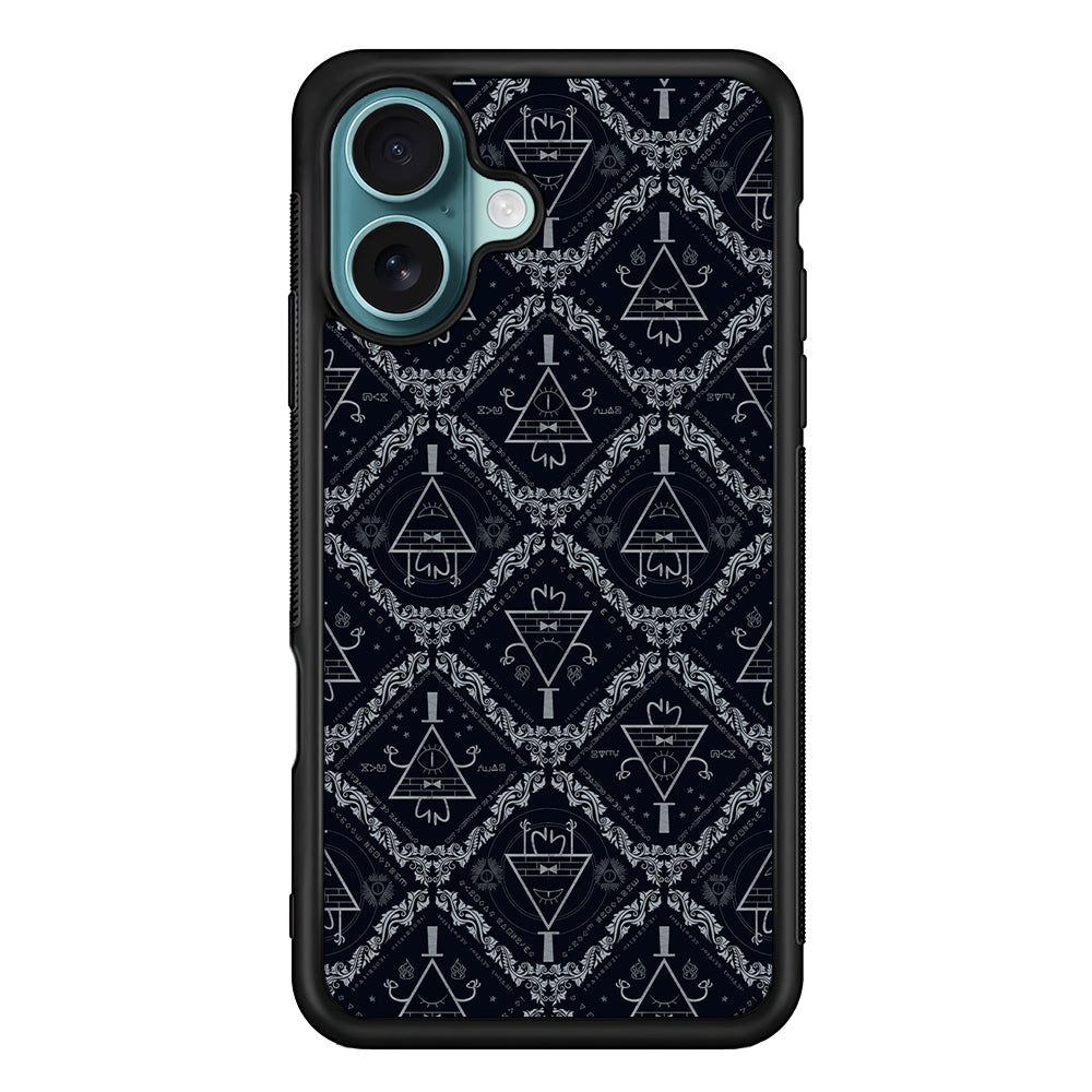 Bill Cipher Gravity Falls Pattern iPhone 16 Case - Xtracase