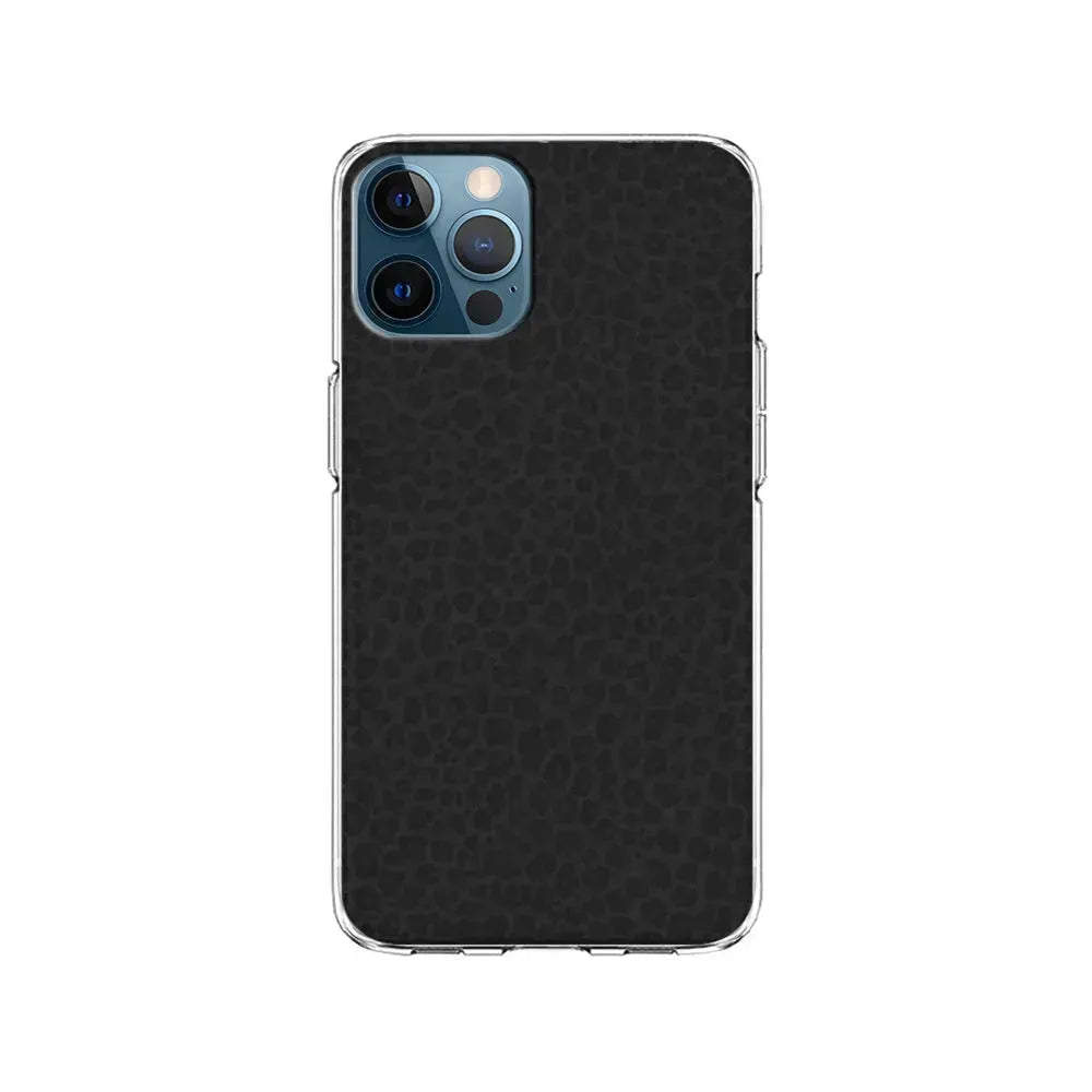 Black Leopard Skin Pattern iPhone 15 Pro Max Case-Clear Soft Case-Xtracase