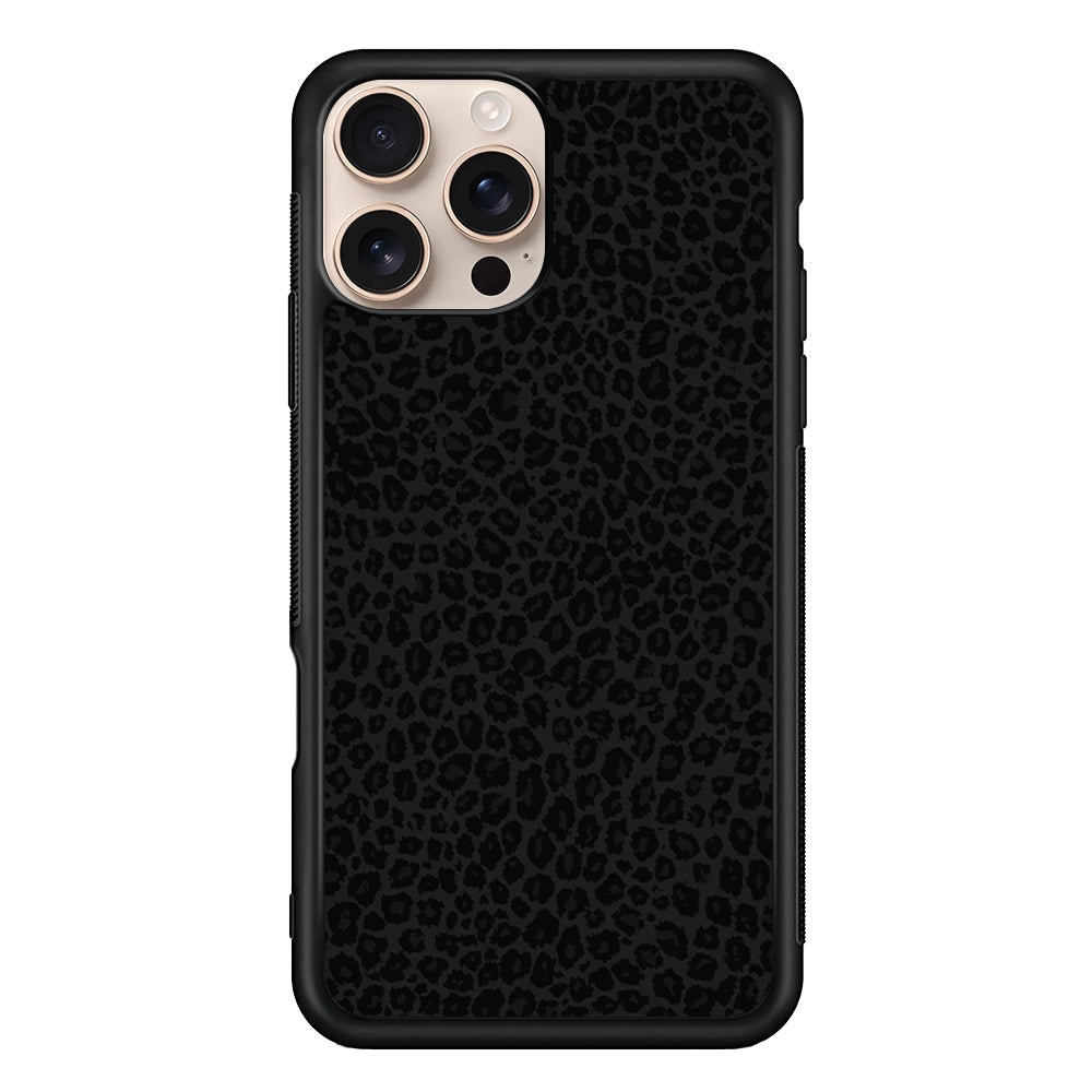 Black Leopard Skin Pattern iPhone 16 Pro Max Case - iPhone 16 Pro Max