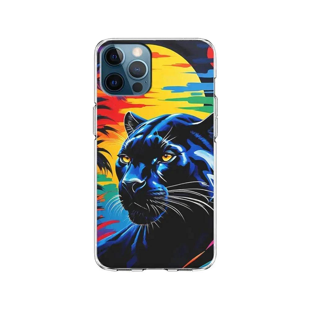 Black Panther At Dusk iPhone 15 Pro Max Case-Clear Soft Case-Xtracase