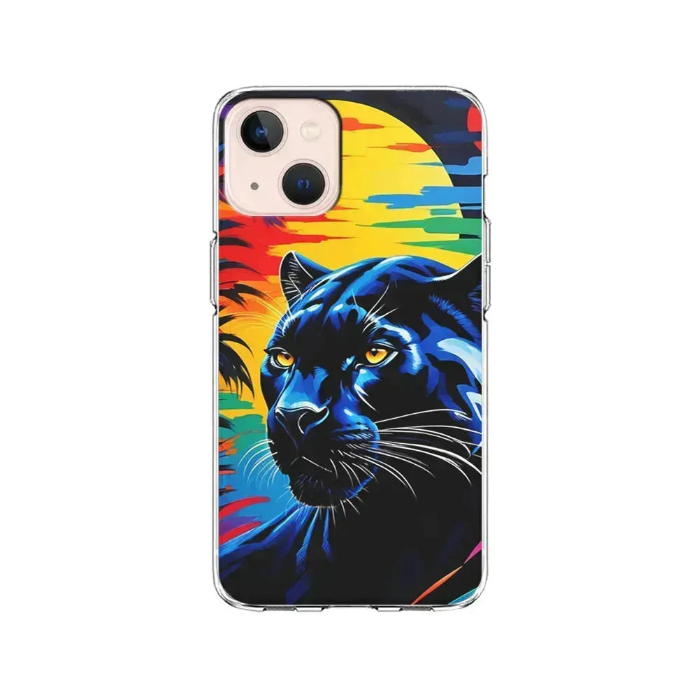 Black Panther At Dusk iPhone 13 Mini Case-Clear Soft Case-Xtracase