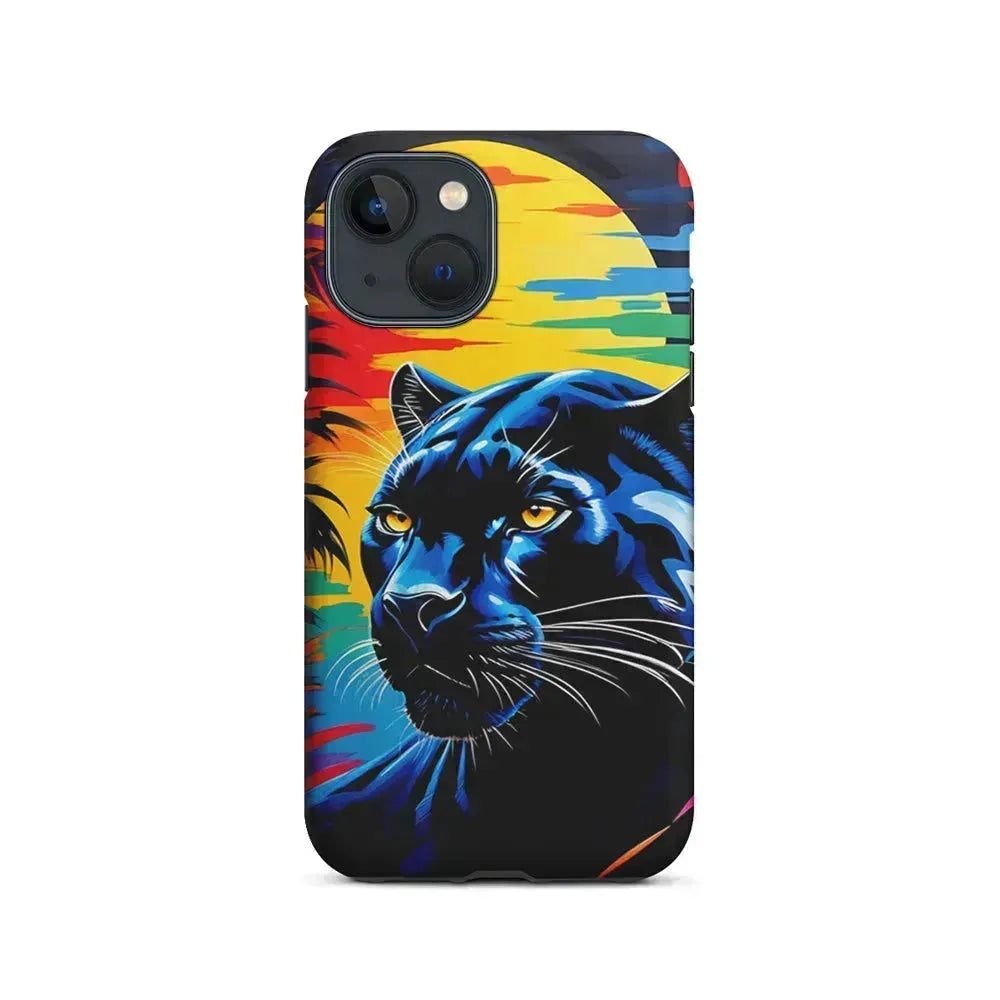 Black Panther At Dusk iPhone 13 Mini Case-2 in 1 Tough Case-Xtracase