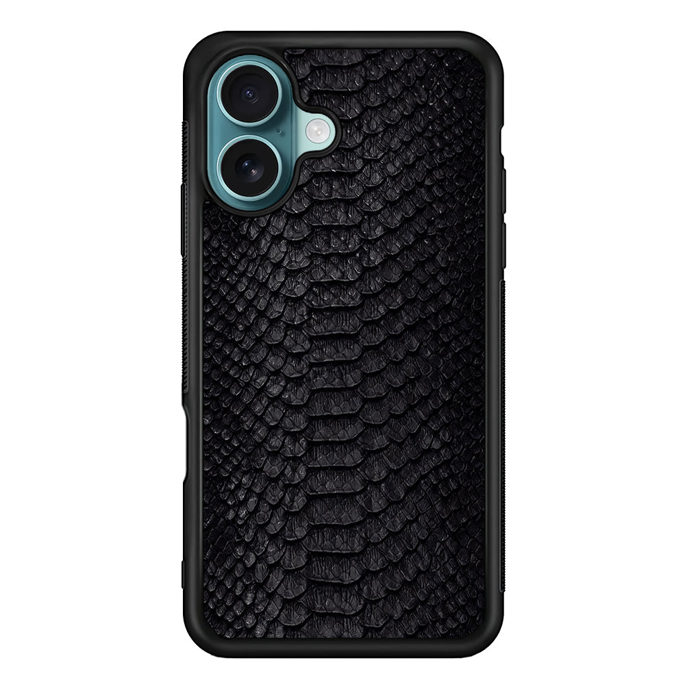 Black Snake Skin Pattern iPhone 16 Plus Case - Xtracase