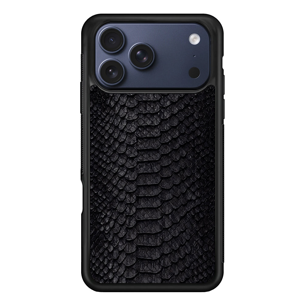 Black Snake Skin Pattern iPhone 17 Pro Case - Xtracase