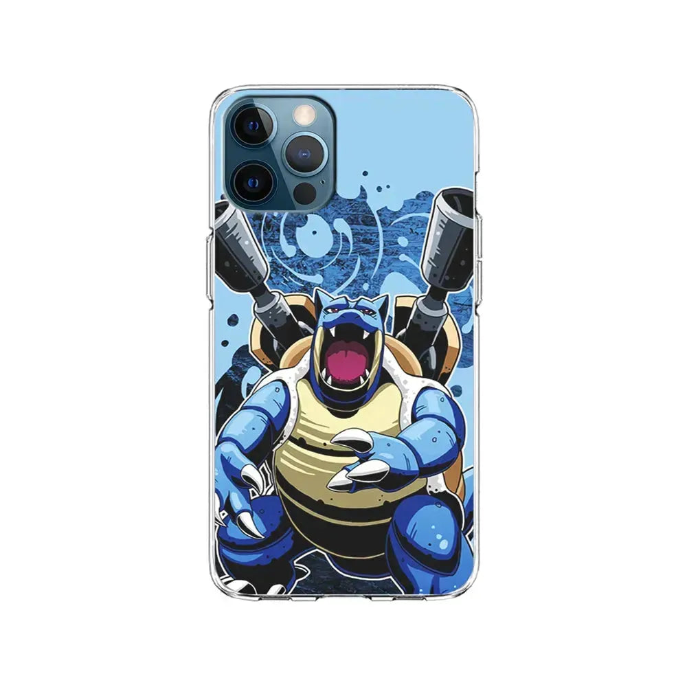 Blastoise Pokemon iPhone 15 Pro Max Case-Clear Soft Case-Xtracase