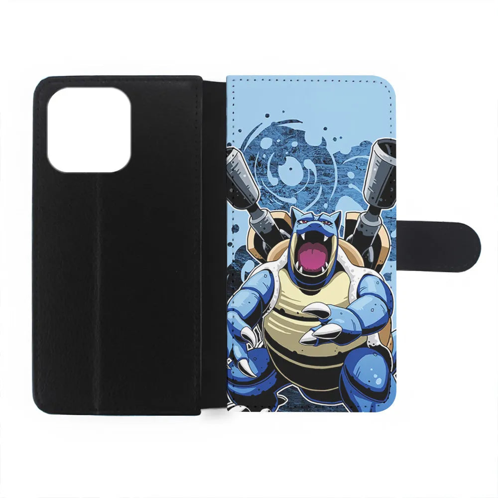 Blastoise Pokemon iPhone 14 Plus Case-Flip Wallet Case-Xtracase