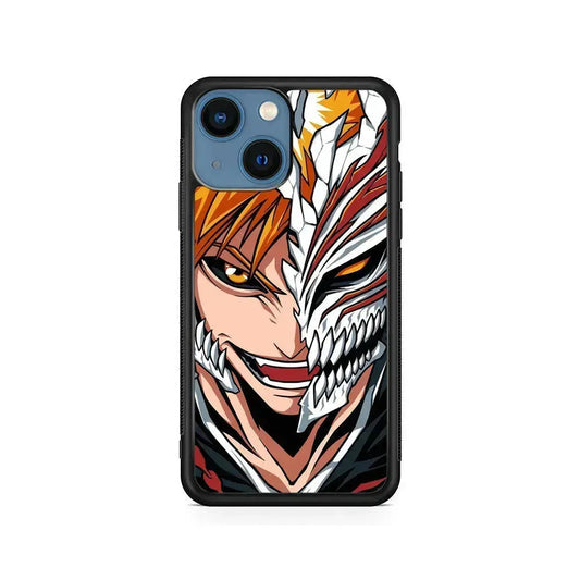 Bleach Ichigo Kurosaki Bankai iPhone 13 Mini Case-Rubber / Black (2D Case)-Xtracase