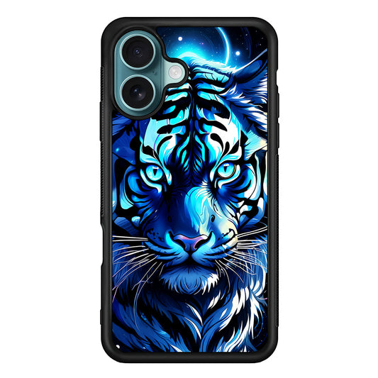 Blue Tiger Head iPhone 16 Plus Case - Xtracase