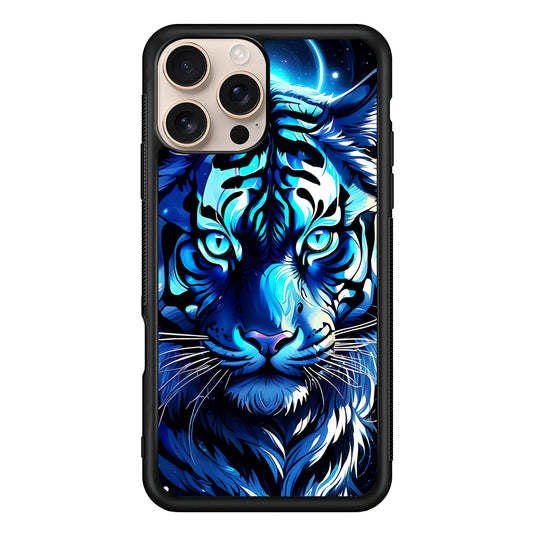 Blue Tiger Head iPhone 16 Pro Case - iPhone 16 Pro