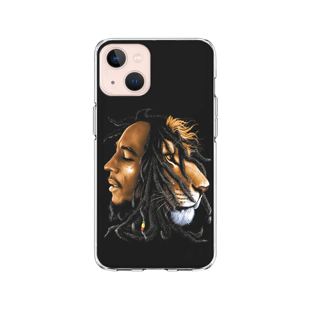 Bob Marley Lion Art iPhone 14 Plus Case-Clear Soft Case-Xtracase