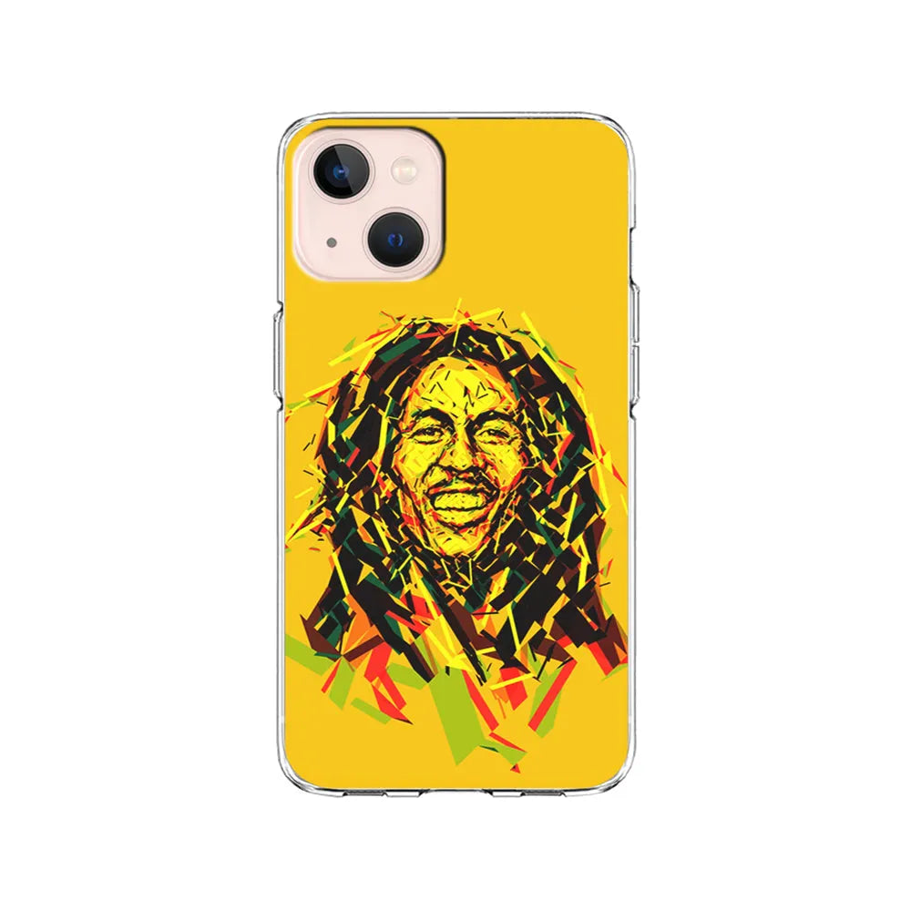 Bob Marley Pop Art Reggae iPhone 15 Case-Clear Soft Case-Xtracase