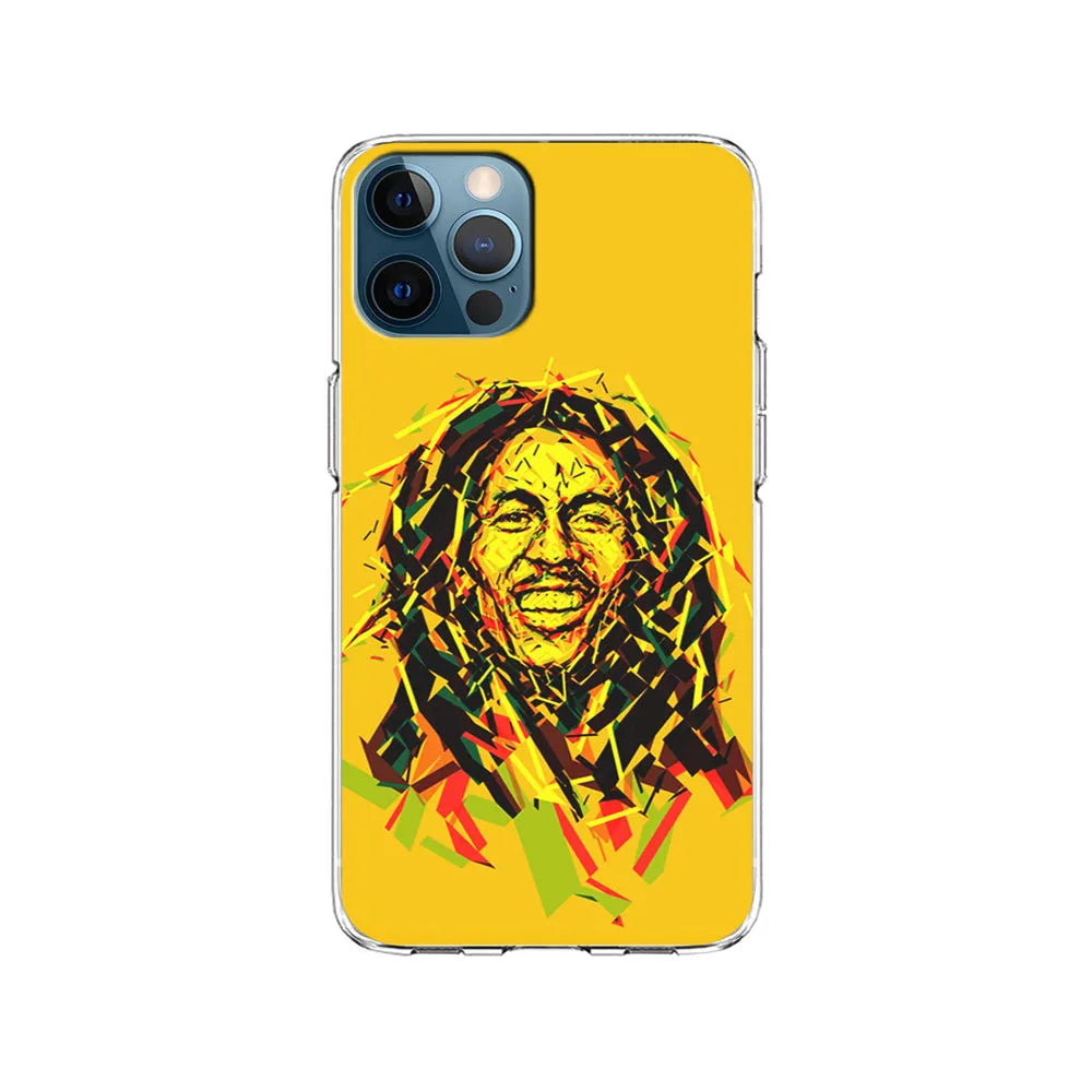 Bob Marley Pop Art Reggae iPhone 13 Pro Case-Clear Soft Case-Xtracase