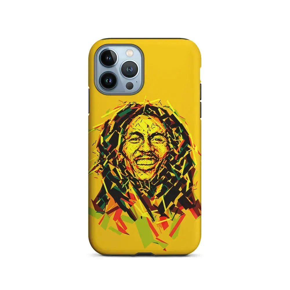 Bob Marley Pop Art Reggae iPhone 15 Pro Max Case-2 in 1 Tough Case-Xtracase