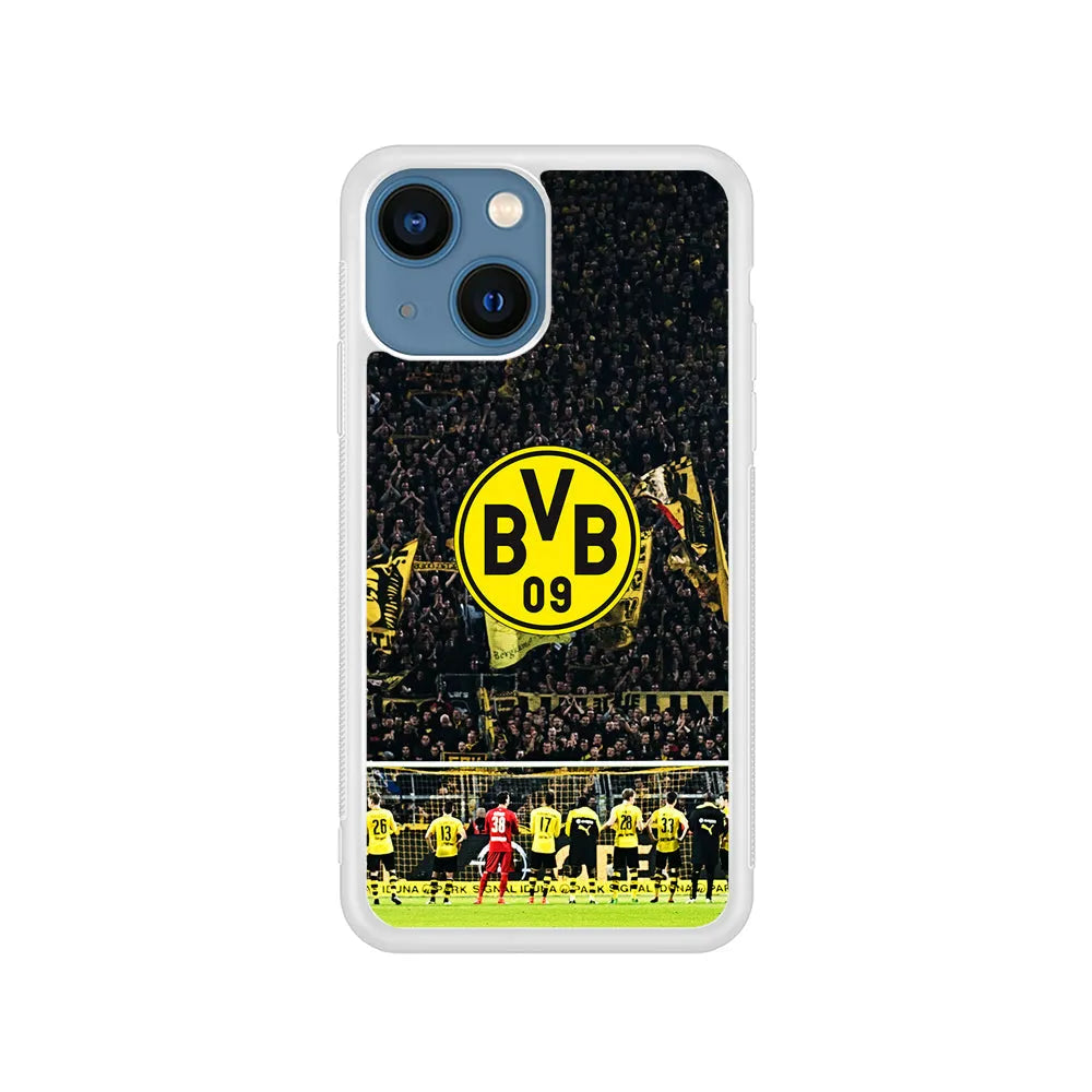 Borussia Dortmund Supporters iPhone 14 Plus Case-Rubber / White (2D Case)-Xtracase