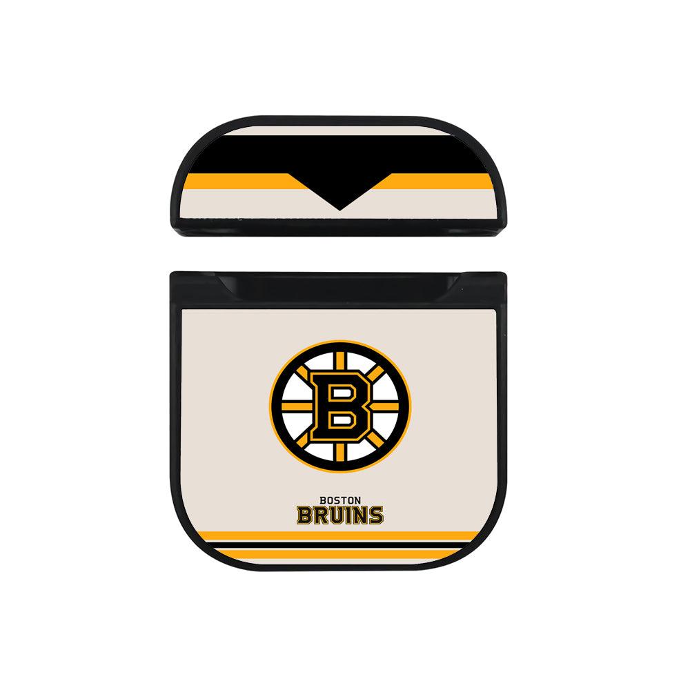 Boston Bruins NHL Command for Victory Hard Plastic Case Cover For Apple Airpods-Xtracase