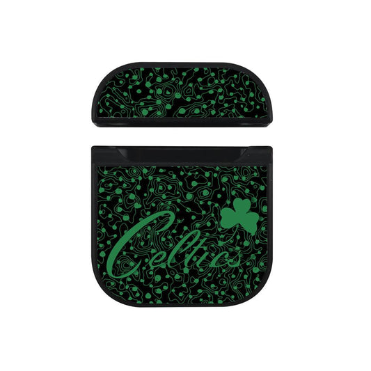 Boston Celtic Green Contour Hard Plastic Case Cover For Apple Airpods-Xtracase