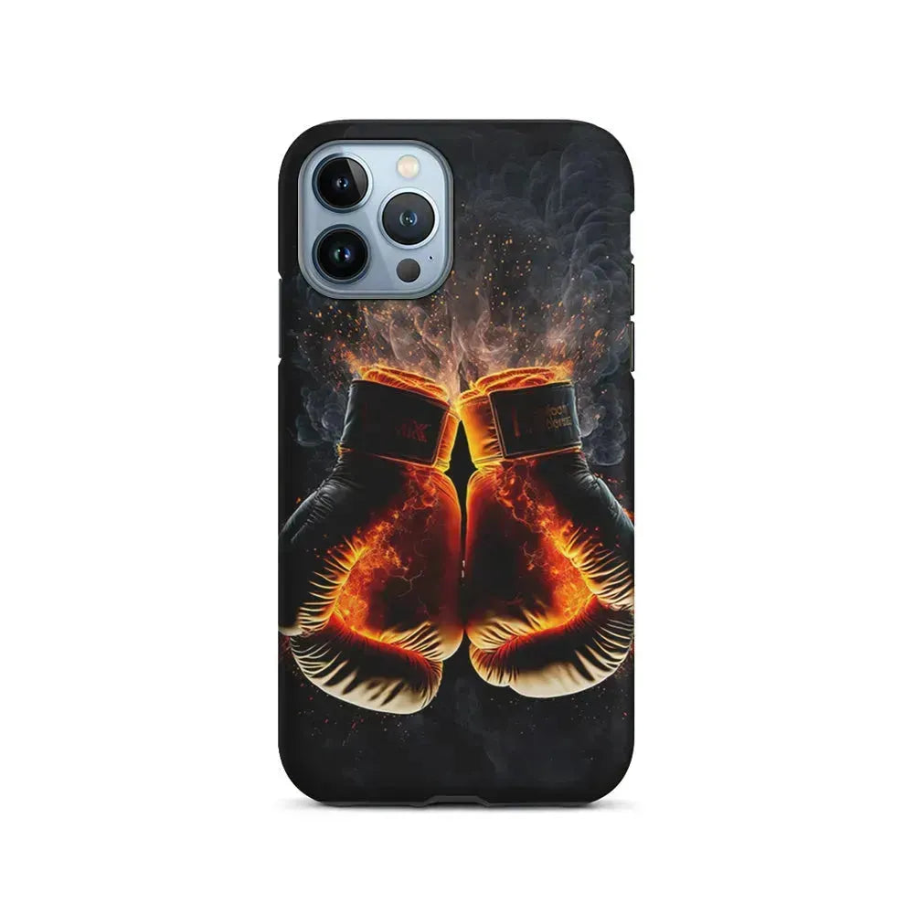 Boxing Gloves In Fire iPhone 15 Pro Max Case-2 in 1 Tough Case-Xtracase