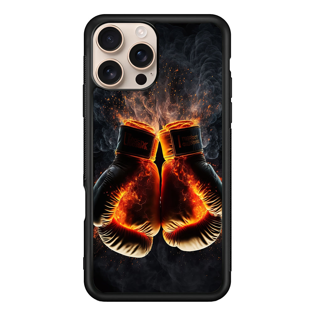 Boxing Gloves In Fire iPhone 16 Pro Case - iPhone 16 Pro
