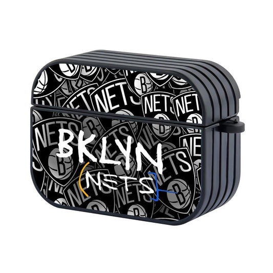 Brooklyn Nets Game To Play Logo Hard Plastic Case Cover For Apple Airpods Pro 2-Xtracase