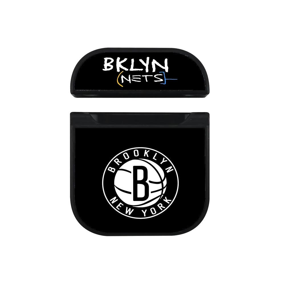 Brooklyn Nets The Black Light Hard Plastic Case Cover For Apple Airpods-Xtracase