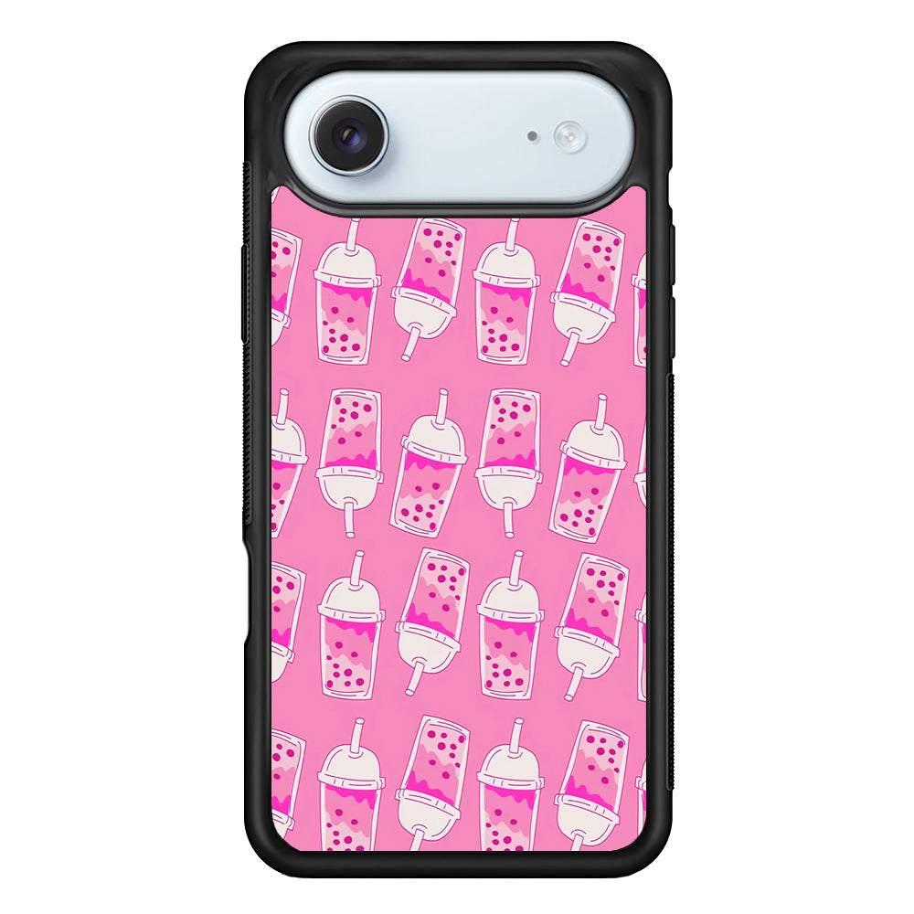 Bubble Tea Pink Pattern iPhone 17 Air Case - Xtracase