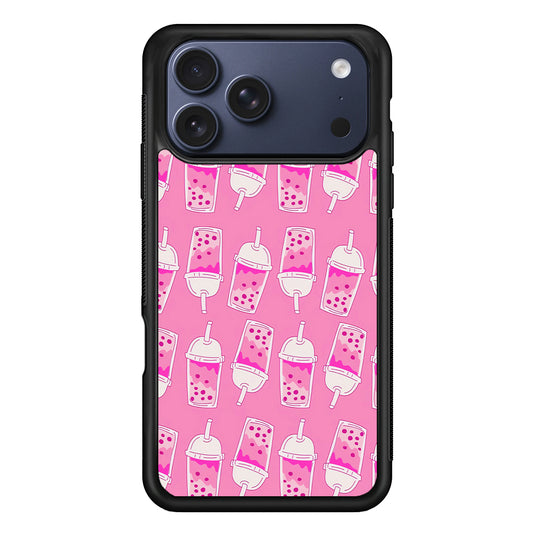 Bubble Tea Pink Pattern iPhone 17 Pro Case - Xtracase