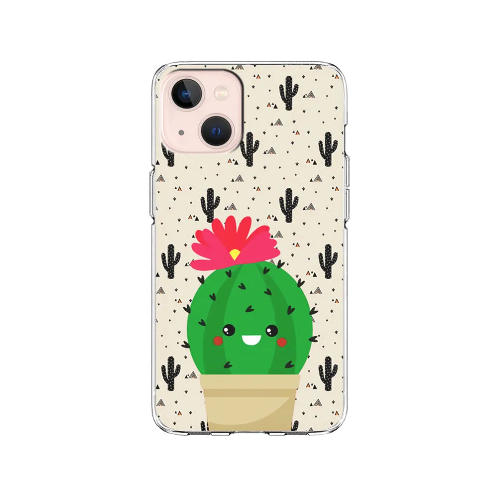 Cactus Tiny Pot iPhone 14 Plus Case-Clear Soft Case-Xtracase