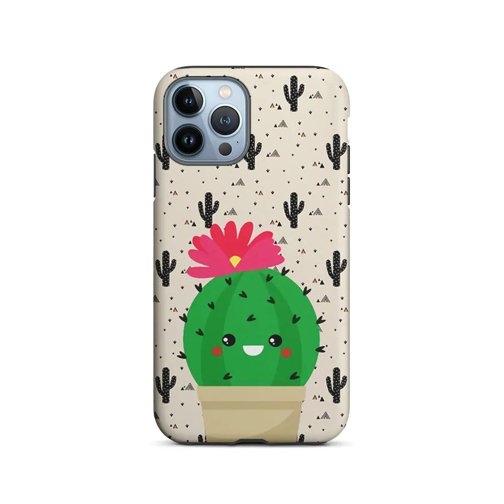 Cactus Tiny Pot iPhone 13 Pro Case-2 in 1 Tough Case-Xtracase