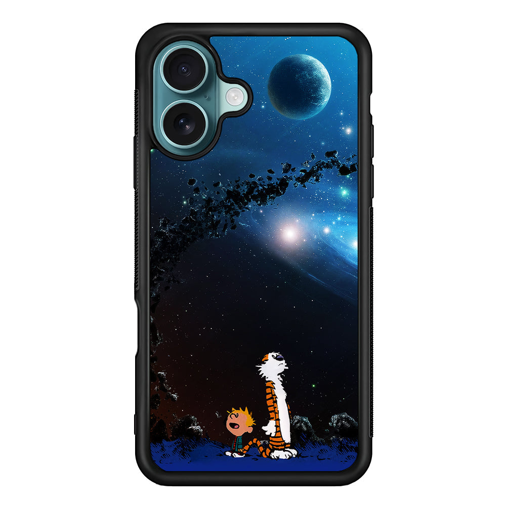 Calvin and Hobbes Galaxy iPhone 16 Plus Case - Xtracase