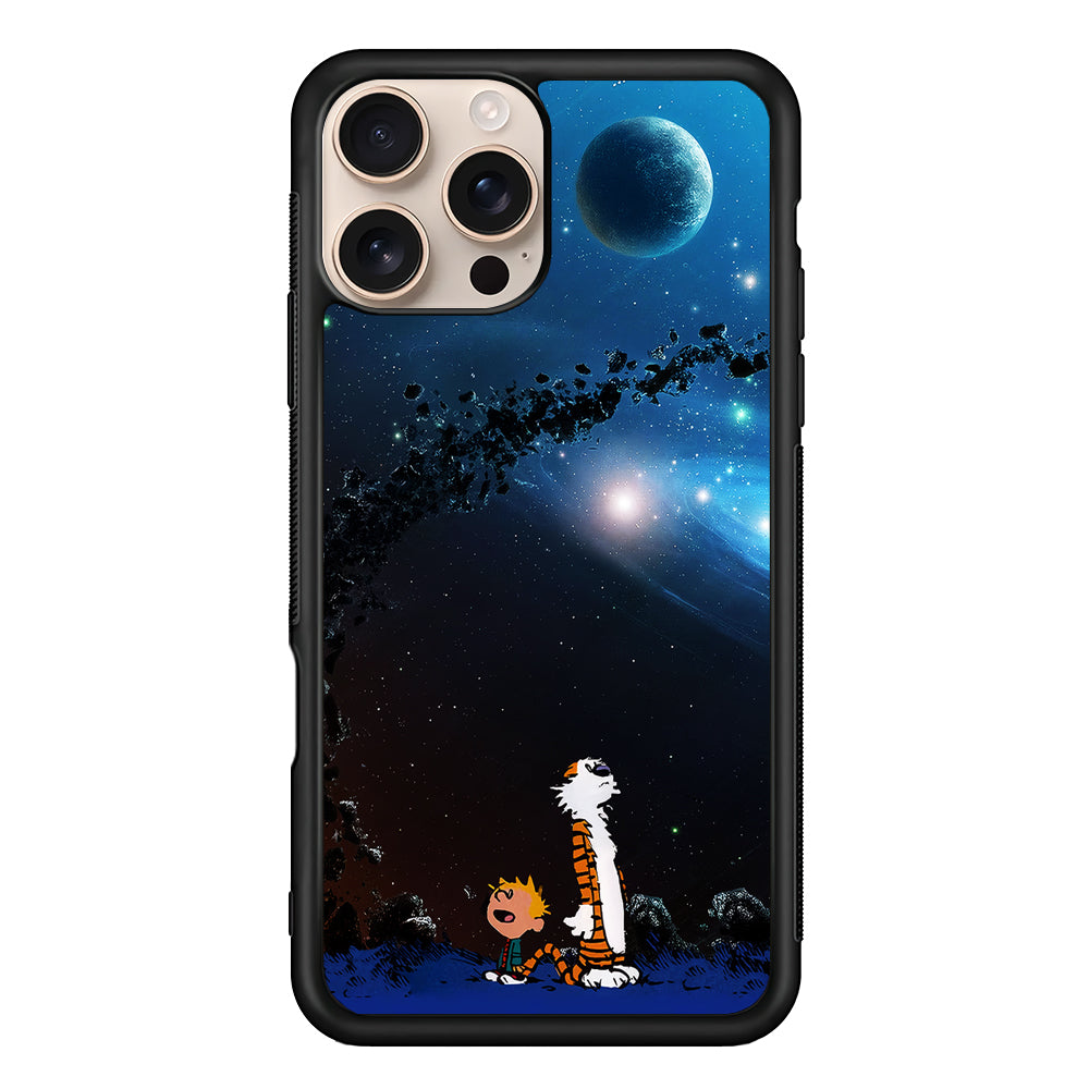Calvin and Hobbes Galaxy iPhone 16 Pro Case - iPhone 16 Pro