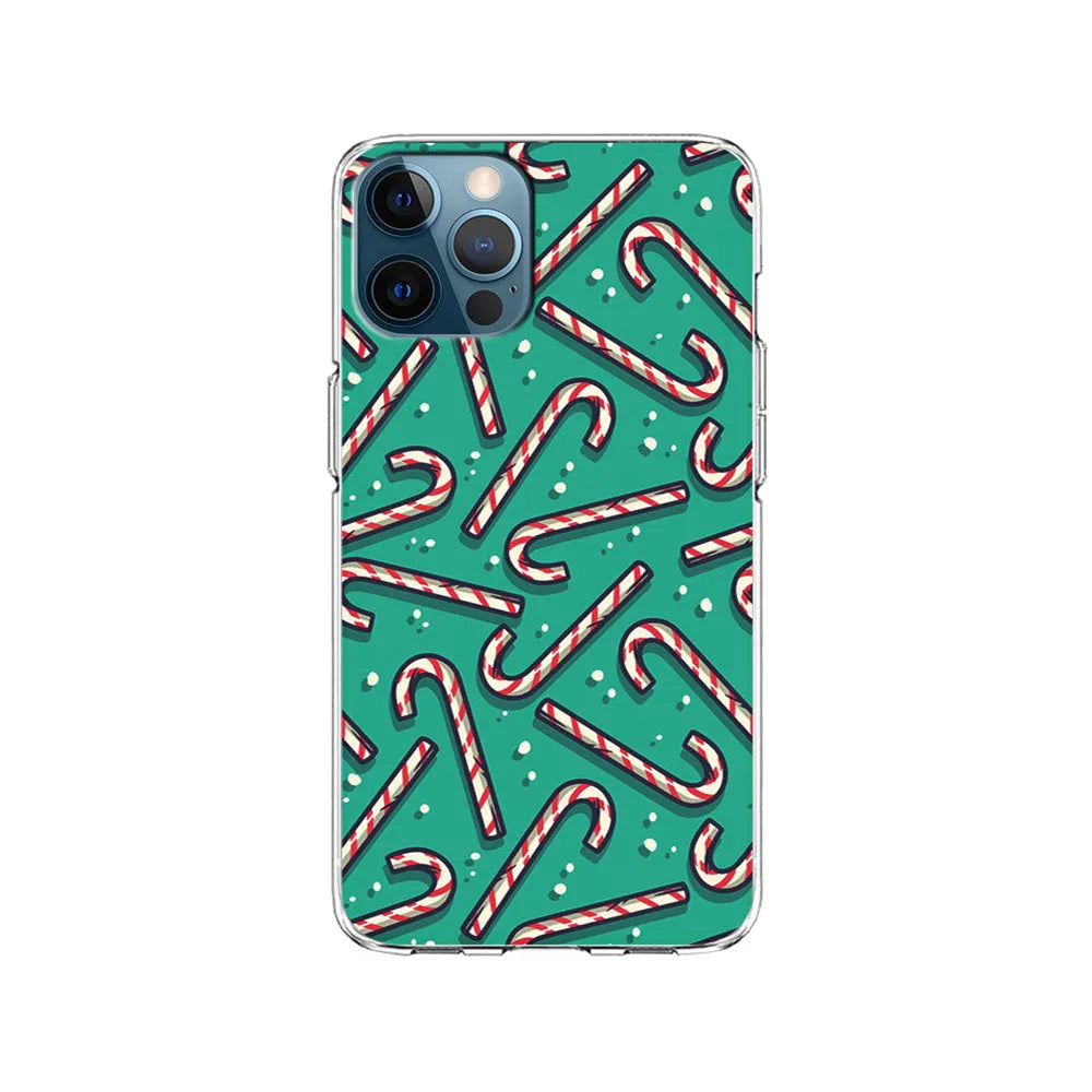 Candy Cane Lollipop iPhone 13 Pro Case-Clear Soft Case-Xtracase