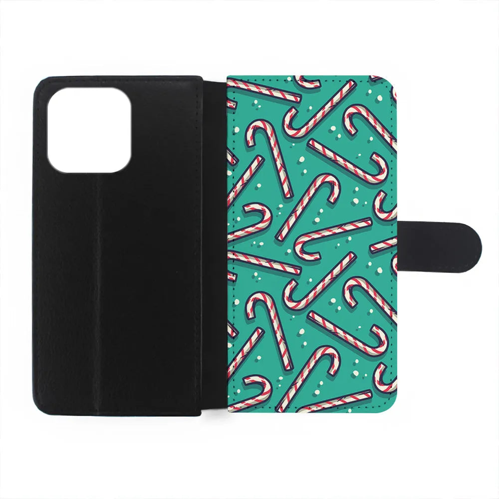 Candy Cane Lollipop iPhone 13 Pro Case-Flip Wallet Case-Xtracase