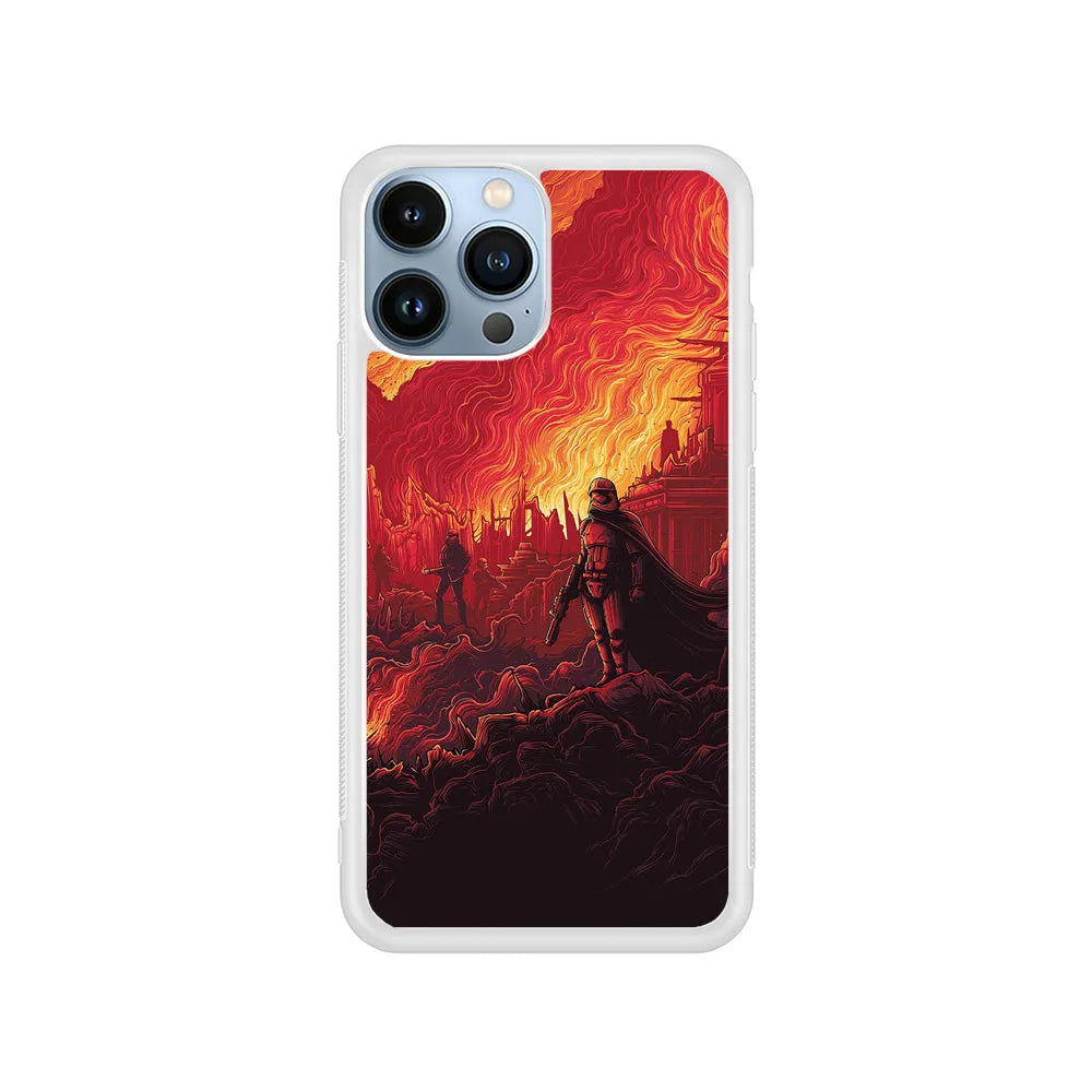 Captain Phasma Star Wars iPhone 13 Pro Case-Rubber / White (2D Case)-Xtracase