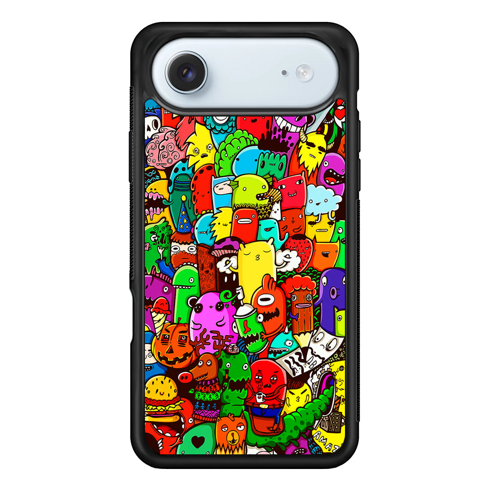 Cartoon Doodle Drawing Art iPhone 17 Air Case - Xtracase