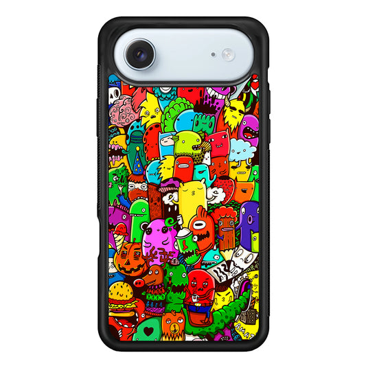 Cartoon Doodle Drawing Art iPhone 17 Air Case - Xtracase