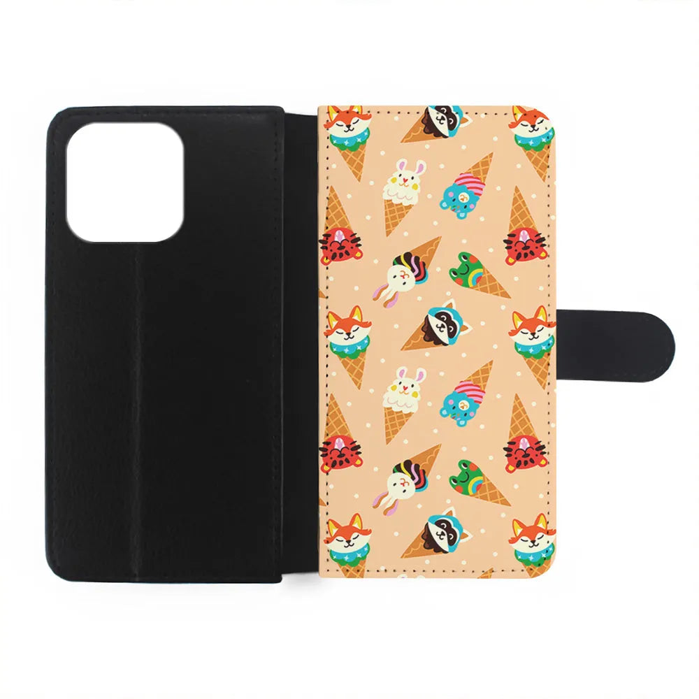 Cartoon Ice Cream Cones iPhone 13 Pro Case-Flip Wallet Case-Xtracase